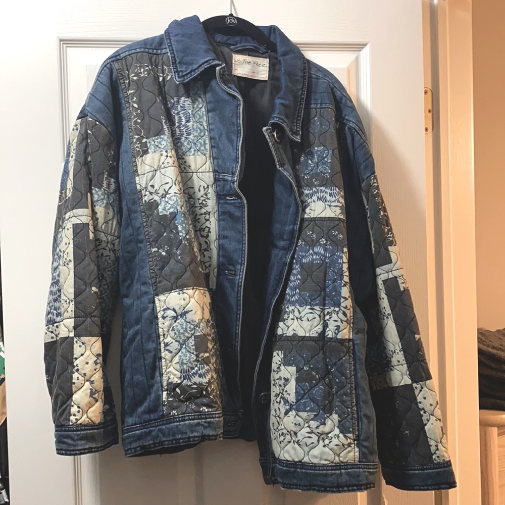Free People Paisley Dolman Quilted Jacket